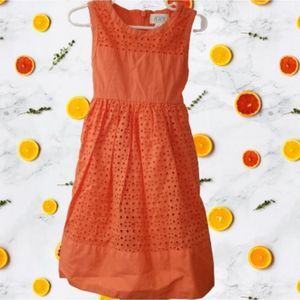 Layered Tangerine Girls Dress